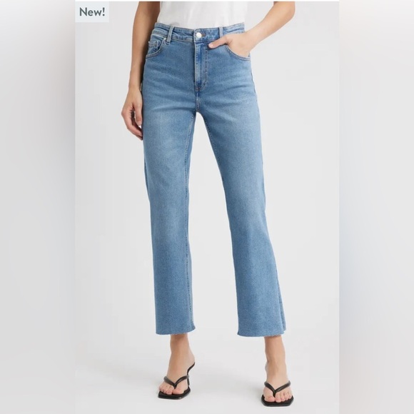 Mango Sienna Raw Hem Crop Jeans- size 2 - Picture 1 of 7